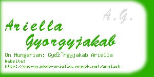 ariella gyorgyjakab business card
